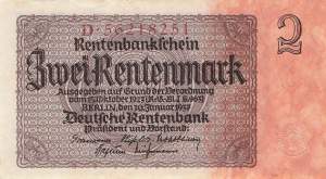 2 Rentenmark 1937 ro.167b D